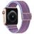 Mobigear W Texture Nailon Apple Watch Ranneke Joustoranneke - 42/41/40/38 mm - Violetti