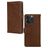 Mobilize Wallet iPhone 15 Pro Piel auténtica Funda tipo libro Cartera - Marrón