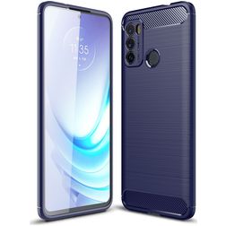 Mobigear Brushed Slim Motorola Moto G60 TPU flessibile Back cover - Blu