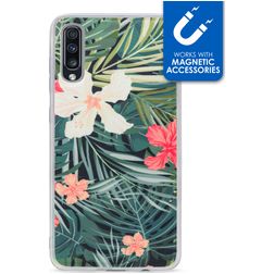 My Style Magneta Samsung Galaxy A70 Fleksibel TPU Bagsidecover - Black Jungle