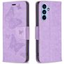 Mobigear Butterfly Samsung Galaxy A54 Plånboksfodral med sedelfack - Lila