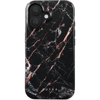 Burga Tough iPhone 16 Plus Hardcase Back cover Antiurto - Rose Gold Marble