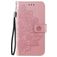 Mobigear Flowers OPPO A54 5G Plånboksfodral med sedelfack - Roséguld