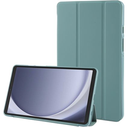Mobigear Tri-Fold Gel Samsung Galaxy Tab A9 (2023) TPU / Leatherette Wallet case - Green