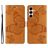 Mobigear Butterfly Samsung Galaxy A26 Pungetui med Seddelrum - Cognac