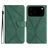 Mobigear Stitch iPhone 17 Pro Max Plånboksfodral med sedelfack - Grön