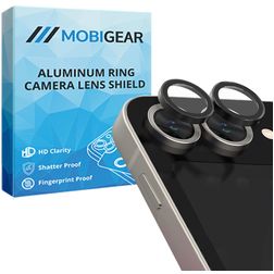 Mobigear Single Samsung Galaxy Z Flip 7 FE Cristal templado Protector de lente de cámara - Compatible con fundas - Negro