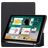 Mobigear Tri-Fold Gel iPad 5 (2017) TPU / Keinonahka Lompakkokotelo + Kynänpidike - Musta