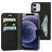Mobiparts Classic Wallet iPhone 12 Pro Pungetui med Seddelrum - Sort