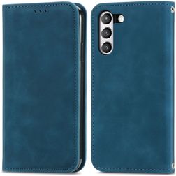 Mobigear Retro Slim Samsung Galaxy S21 FE Etui z klapką typu portfel - Niebieski