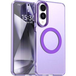 Mobigear Shockproof Samsung Galaxy S25 Edge MagSafe Funda Plástico rígido Carcasa - Morado