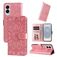 Mobigear Sunflower Samsung Galaxy S25 Edge Wallet case - Rose Gold