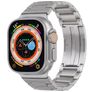 Mobigear Berlin Steel Apple Watch Strap Butterfly closure - 42/41/40/38 mm - Silver