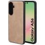 Mobiparts Classic Samsung Galaxy A56 MagSafe TPU / Konstläder Skal - Moonstone Beige