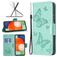 Mobigear Butterfly Samsung Galaxy A13 4G Wallet case - Turquoise