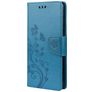 Mobigear Flowers Samsung Galaxy A33 Funda tipo libro Cartera - Azul