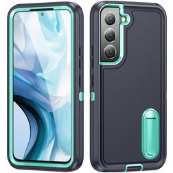 Mobigear Rugged Stand Samsung Galaxy S23 Plástico rígido Capa traseira Antichoque com suporte - Azul escuro