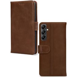 Mobilize Wallet Samsung Galaxy A15 Genuine Leather Wallet case - Brown