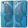 Mobigear Butterfly iPhone SE (2022) Funda tipo libro Cartera - Azul