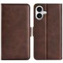 Mobigear Slim Magnet iPhone 17 Etui z klapką typu portfel - Brązowy