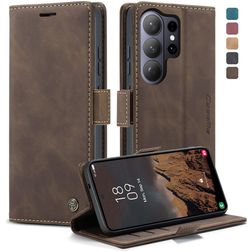 CaseMe 013 Samsung Galaxy S26 Ultra Etui z klapką typu portfel - Coffee