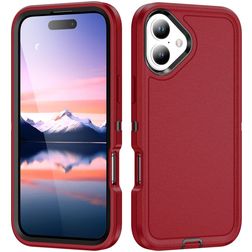 Mobigear Rugged iPhone 17 Fodral Hårdplast Skal Stötsäkert - Röd