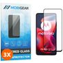 Mobigear Premium Motorola Moto G24 Tempered Glass Screen Protector - Case Friendly - Black (3-Pack)