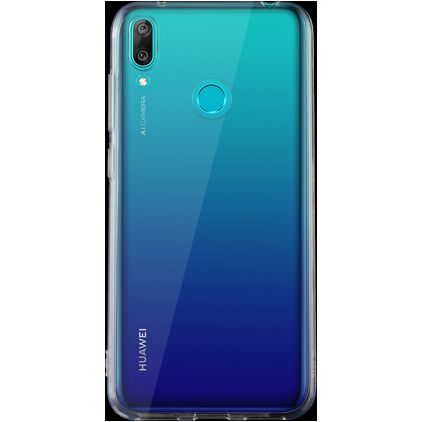 Mobigear Ultra Thin Läpinäkyvä Huawei Y7 (2019) Joustava TPU Erittäin ohut Suojakuori - Läpinäkyvä