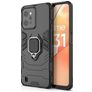 Mobigear Armor Ring Realme C31 Hardcase Back cover Antiurto con anello - Nero