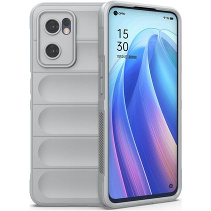Mobigear Bumpy OPPO Find X5 Lite Flexible TPU Back cover - Grey