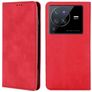 Mobigear Retro Slim Vivo X80 Pro Lompakkokotelo + Setelitasku - Punainen