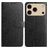 Mobigear Flowers iPhone 18 Pro Wallet case - Black