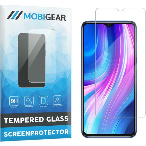 Mobigear Xiaomi Redmi Note 8 Pro Szkło hartowane Ochrona ekranu - Kompatybilna z etui
