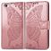 Mobigear Butterfly iPhone SE (2020) Funda tipo libro Cartera - Oro rosa