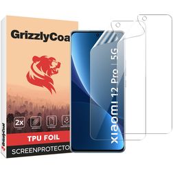 GrizzlyCoat Xiaomi 12 Pro Hydrogel (TPU) Skärmskydd - Skalvänligt + Monteringsram (2-pack)