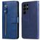 Mobigear Zipper Samsung Galaxy S23 Ultra Funda tipo libro Cartera - Azul