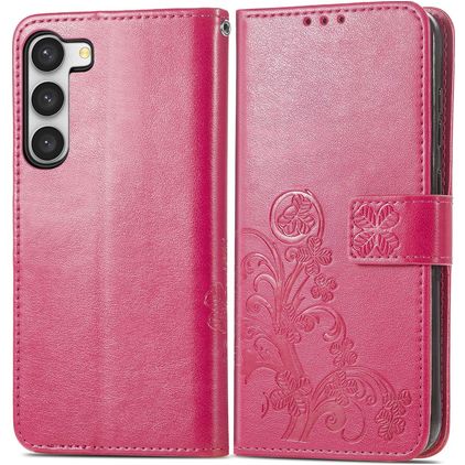 Mobigear Clover Samsung Galaxy A54 Funda tipo libro Cartera - Magenta