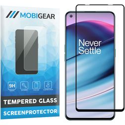 Mobigear Premium OnePlus Nord CE Glas Skærmbeskytter - Case Friendly - Sort