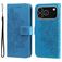 Mobigear Flowers iPhone 18 Pro Wallet case - Blue