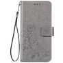 Mobigear Clover Samsung Galaxy A52s 5G Cover a libro portafoglio - Grigio