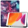 Mobigear Tri-Fold Gel iPad 9 (2021) TPU / Poliuretano (PU) Cover a libro + Portapenna - Galaxy