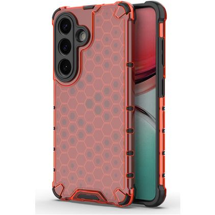 Mobigear Honeycomb Samsung Galaxy S26 Hard Case Back cover Shockproof - Red