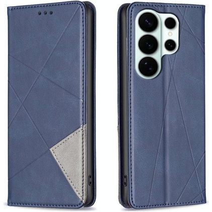 Mobigear Rhombus Slim Samsung Galaxy S26 Ultra Capa livro - Azul