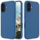 Mobigear Rubber Touch iPhone 16 Silicone Capa traseira - Azul