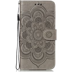 Mobigear Mandala iPhone 11 Plånboksfodral med sedelfack - Grå