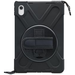 Xccess Survivor All-round iPad Pro 11 pollici (2022) Plastica rigida / Silicone Back cover + Tracolla + Supporto - Nero