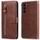 Mobigear Zipper Samsung Galaxy S23 Funda tipo libro Cartera - Marrón