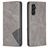 Mobigear Rhombus Slim Samsung Galaxy S25 FE Funda tipo libro - Gris