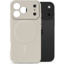 My Style Protective Flex iPhone 17 Pro Max MagSafe Elastyczne TPU Etui plecki - Antique White