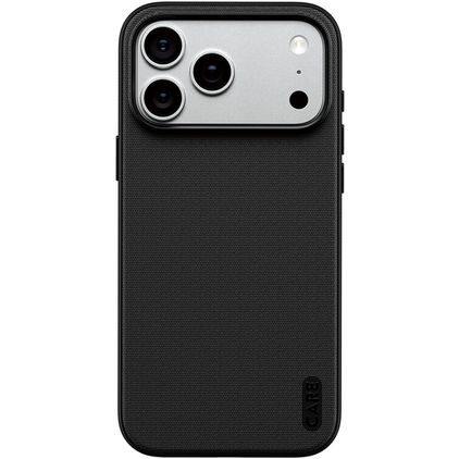 CARE by PanzerGlass Fusion Fabric iPhone 18 Pro Max MagSafe Hårdt Bagsidecover Stødsikkert - Sort